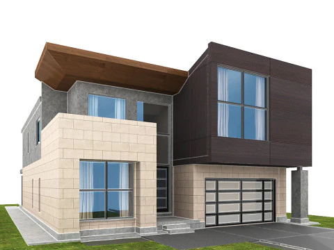 Slate Graymodernmodel 3D Model