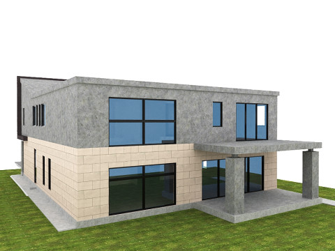 Leigrijs modern model 3D Model