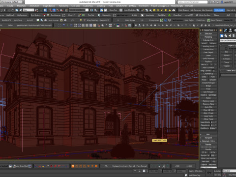 SAHNE KLASİK Kır Evi Bütün 3dsmax 3D Model