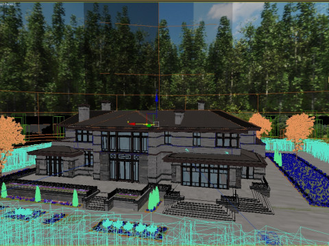 SCÈNE huisje4Corona 3D Model