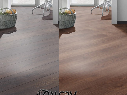 2 види паркету Дуб Енігма та Дуб Монреаль 3D Модель