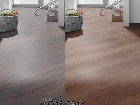 2 вида паркета Дуб Энигма и Дуб Монреаль 3D Модель