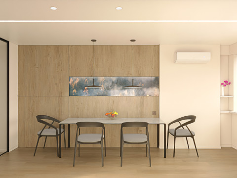 Scena Kuchnia z Jadalnią Model 3D