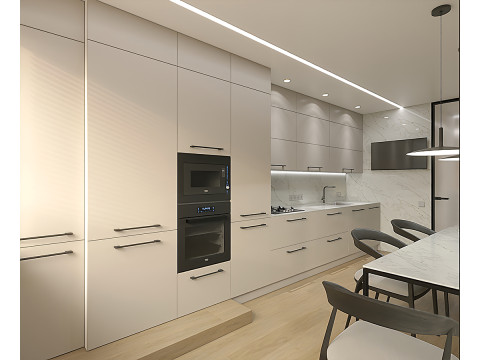 Scena Kuchnia z Jadalnią Model 3D