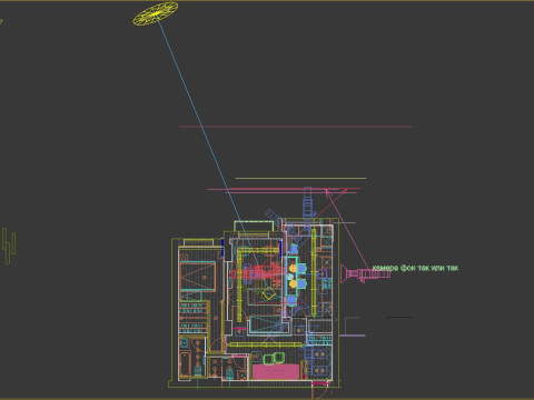 Scena Kuchnia z Jadalnią Model 3D