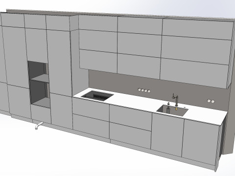 Scena Kuchnia z Jadalnią Model 3D