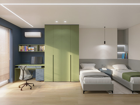 Escena Dormitorio Infantil Modelo 3D