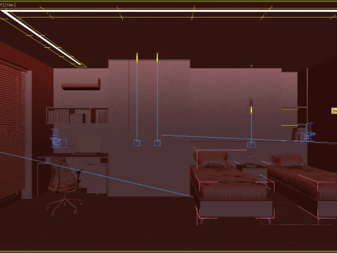 Scene Childrens Bedroom 3D Model