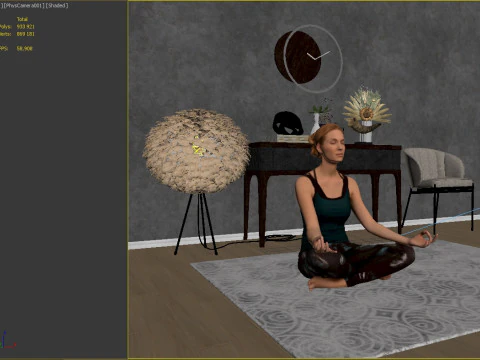 Scene 02Corona2013 3D Model