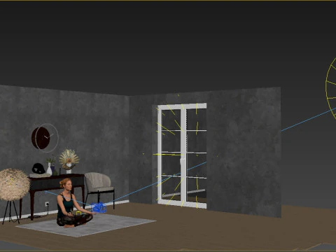 Scene 02Corona2013 3D Model
