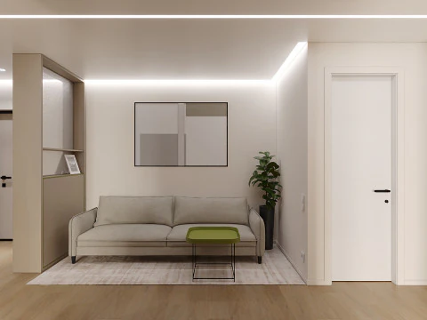 Scene Modern Entryway 3D Model