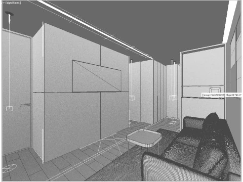 Scene Modern Entryway 3D Model