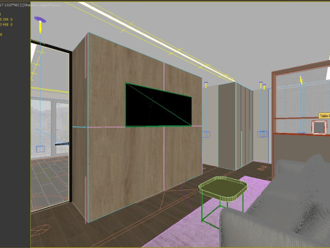 Escena de entrada moderna Modelo 3D
