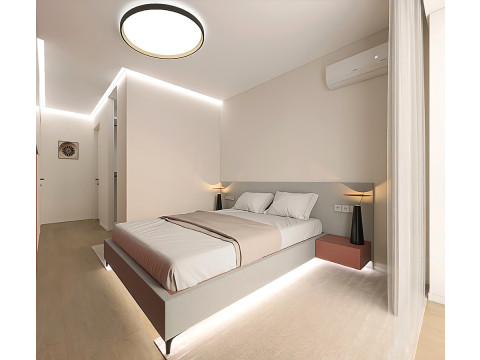 Scene - Bedroom with dressing room 3D Model