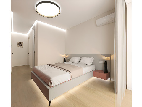 Scene - Bedroom with dressing room 3D Model