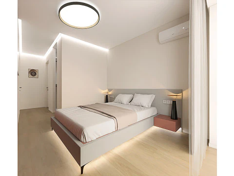 Scene - Bedroom with dressing room 3D Model