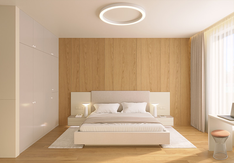 Quarto moderno e brilhante Modelo 3D .c4d .max .obj .3ds .fbx .stl .blend