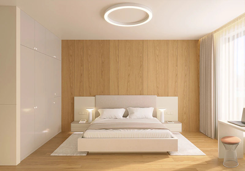 Scene Bright Modern Bedroom 3D Model .c4d .max .obj .3ds .fbx .stl .blend