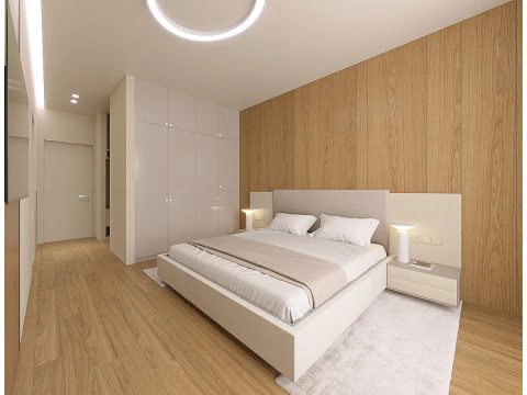 Scene Bright Modern Bedroom 3D Model