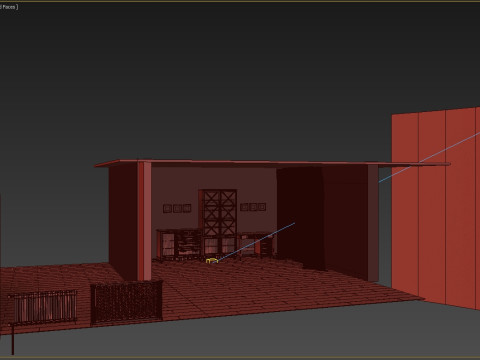 Escena Clásica Sala De Estudio Moderna Modelo 3D