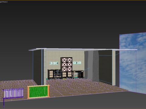 Escena Clásica Sala De Estudio Moderna Modelo 3D