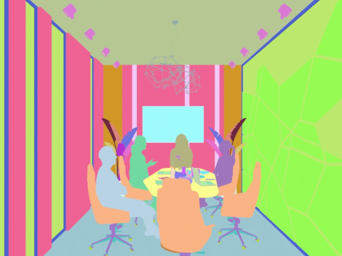 Escena Moderna Sala De Reuniones Modelo 3D