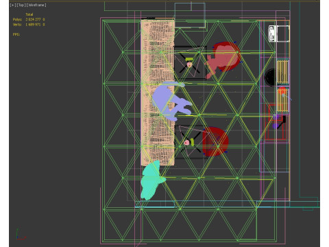 Набір з 3 інтер'єрних сцен сучасної кухні 3D Модель