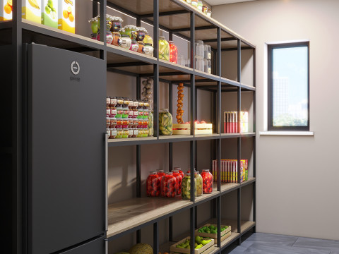 Повністю готова 3D сцена Душова Комора Гардеробна 3D Модель