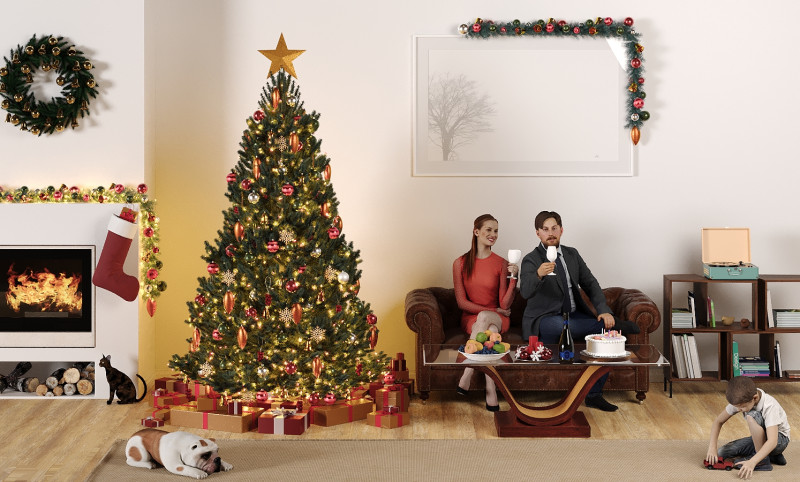 KerstSceneModels 3D Model .c4d .max .obj .3ds .fbx .stl .blend