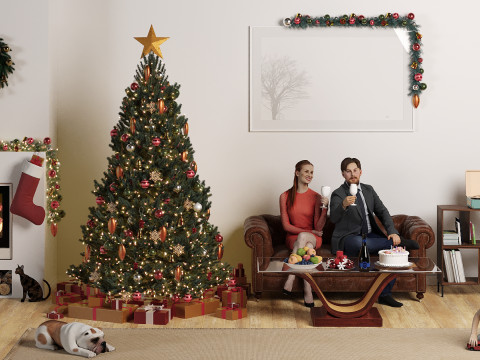 KerstSceneModels 3D Model