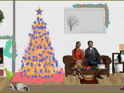 KerstSceneModels 3D Model