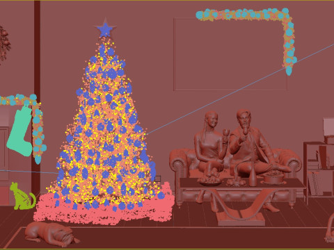 KerstSceneModels 3D Model