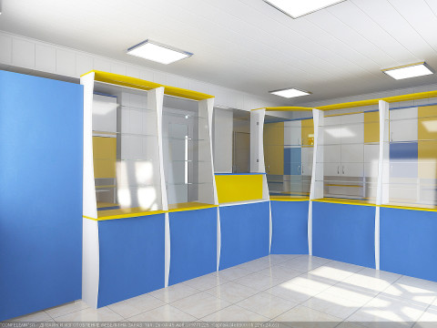 3D Scene Vulcanesti Retail Interior V-Ray 5 3ds Max 2013 3D Model