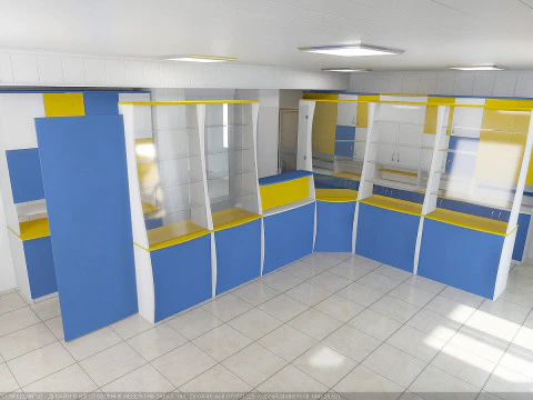3D Scene Vulcanesti Retail Interior V-Ray 5 3ds Max 2013 3D Model