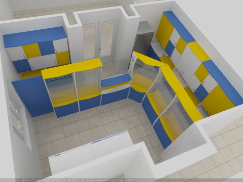 3D Scene Vulcanesti Retail Interior V-Ray 5 3ds Max 2013 3D Model