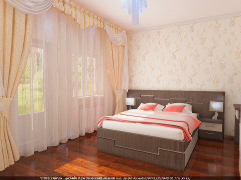 3D bedroom scene OLD HISTORY 3D Model