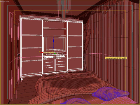 3D bedroom scene OLD HISTORY 3D Model