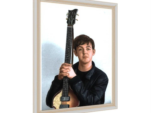 Lots of framed paintings---photo picture 3D Model