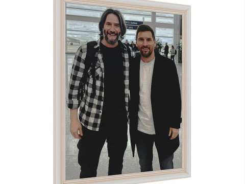 Lots of framed paintings---photo picture 3D Model