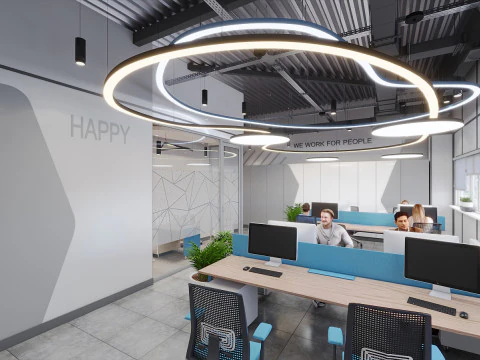 SCENE Office space 3D scene 3D Model