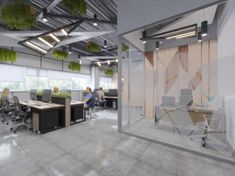 SCENE Office space 3D scene 3D Model