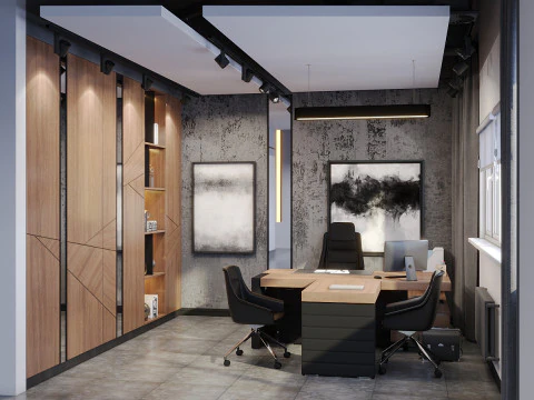 SCENE Office space 3D scene 3D Model