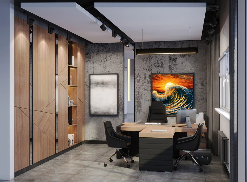 SCENE Office space 3D scene 3D Model .c4d .max .obj .3ds .fbx .stl .blend 