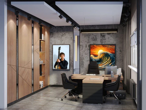 SCENE Office space 3D scene 3D Model