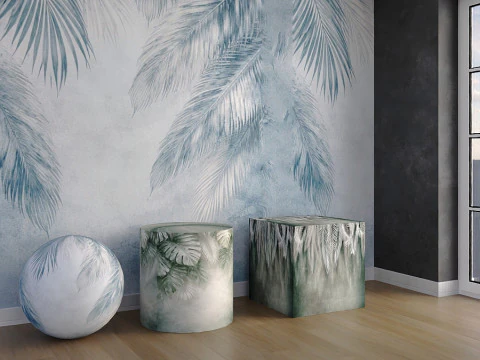 Collection of wallpapers Botanical Modern 3D Model