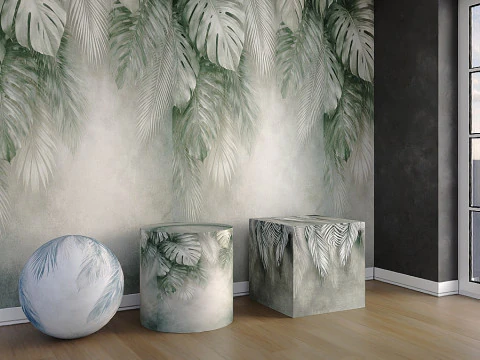 Collection of wallpapers Botanical Modern 3D Model