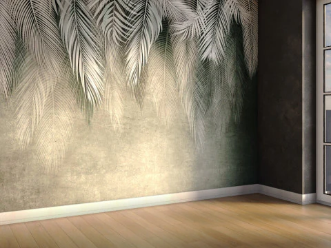 Collection of wallpapers Botanical Modern 3D Model