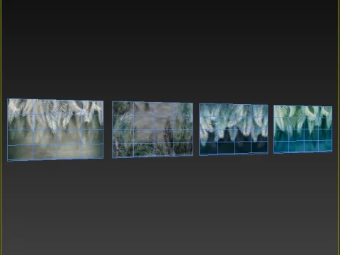 Warm tropic Graphite and mint Cold tropic 3D Model