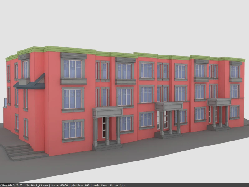 Block03 --- 3D Model .c4d .max .obj .3ds .fbx .stl .blend 