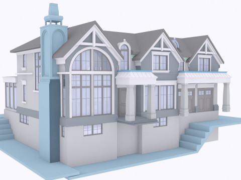 417 Donnybrook Contemporary - Classic House---model 3D Model